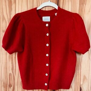 Doen Anisa scarlet red cardigan